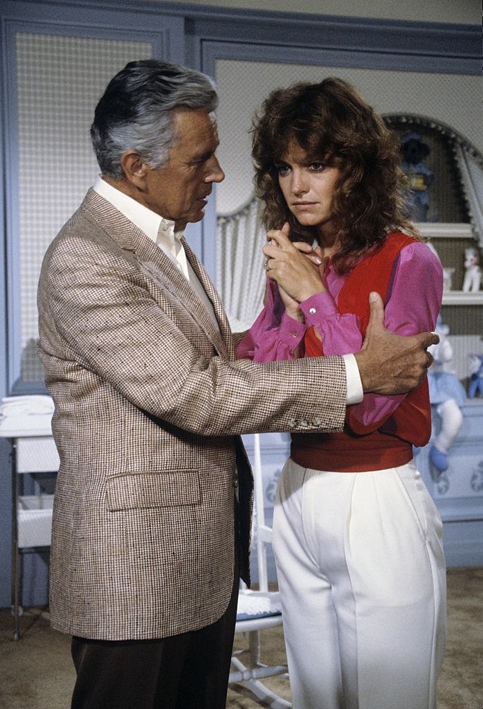 #43 Pamela Sue Martin with John Forsythe, 1982.