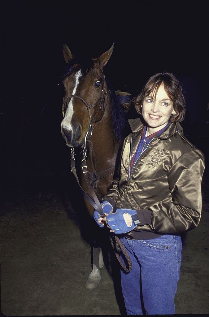 #55 Pamela Sue Martin with horse, 1992.
