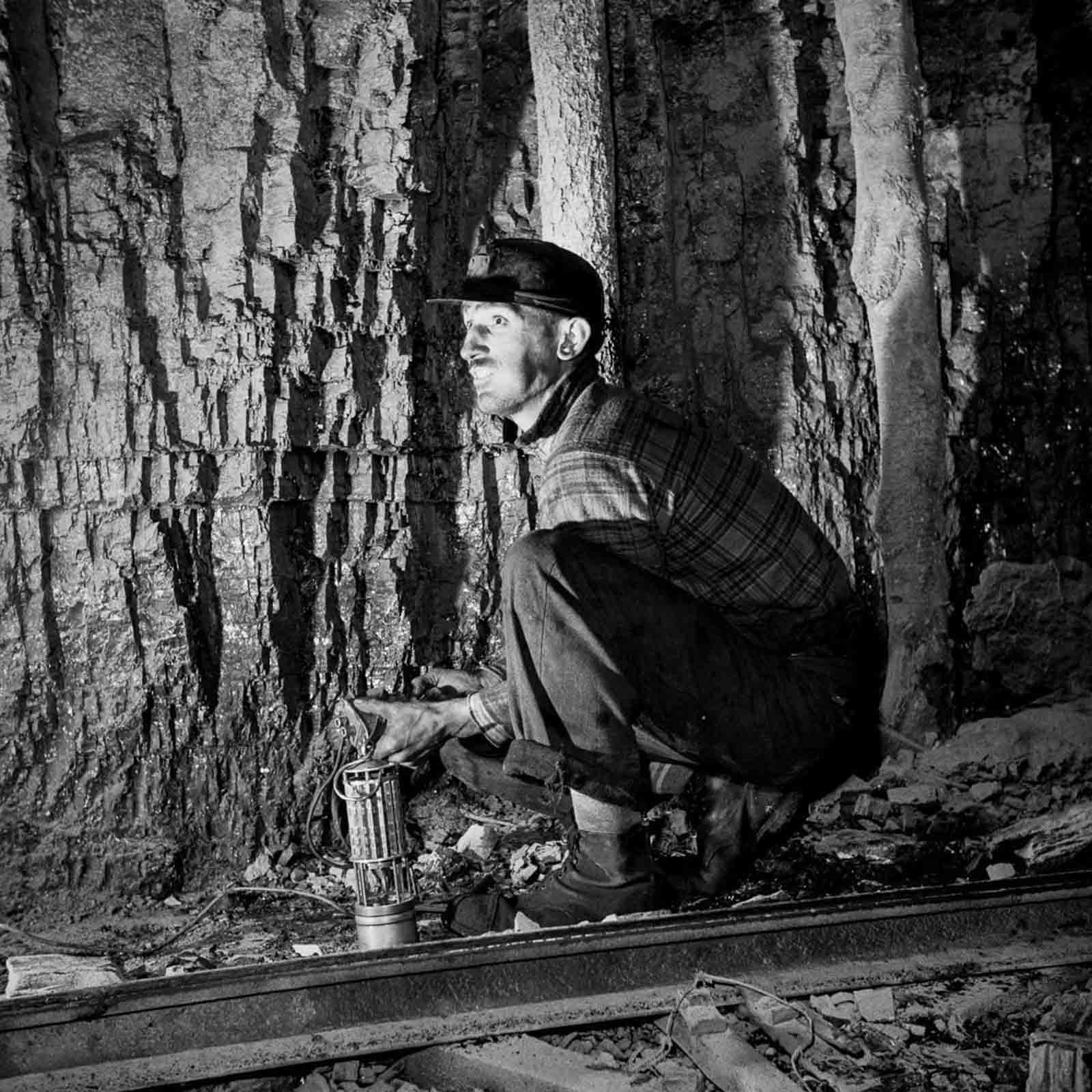 #4 A miner detonates a stick of dynamite.