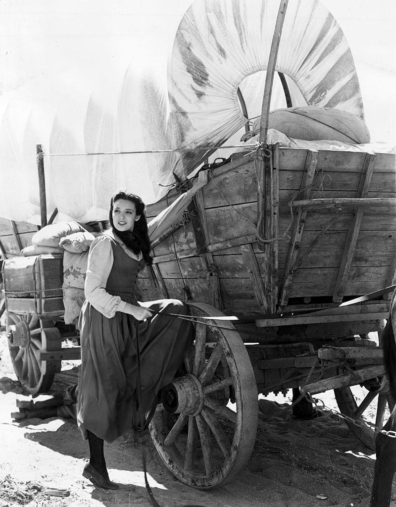 Linda Darnell in Salt Lake City for the shooting of ‘Brigham Young’ in 1940.