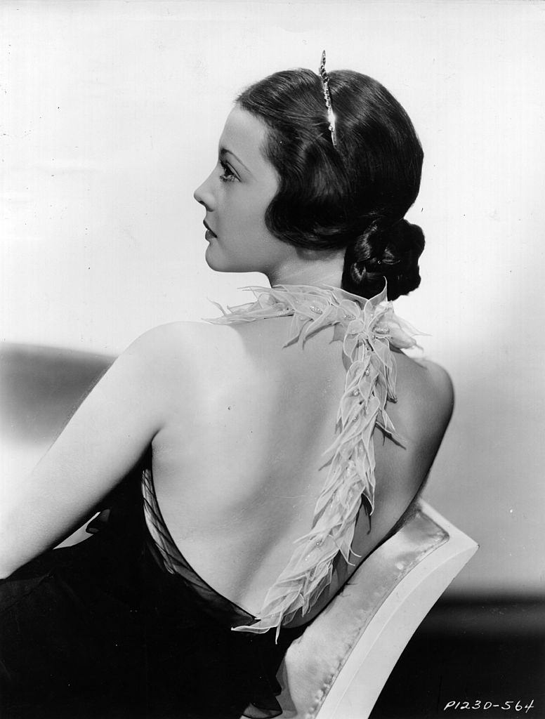 #37 Sylvia Sidney wearing the tiara hairdress she wore in ‘Thirty Day Princess’, 1934.