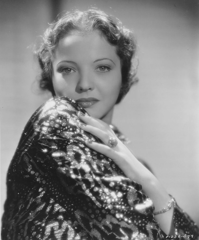 #41 Actress Sylvia Sidney, 1934.
