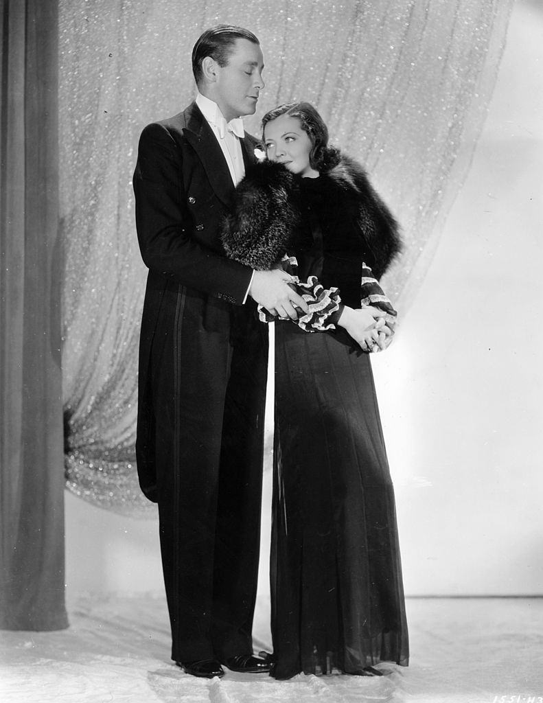 #54 Sylvia Sidney with Herbert Marshal in the movie ‘Accent on Youth, 1935.