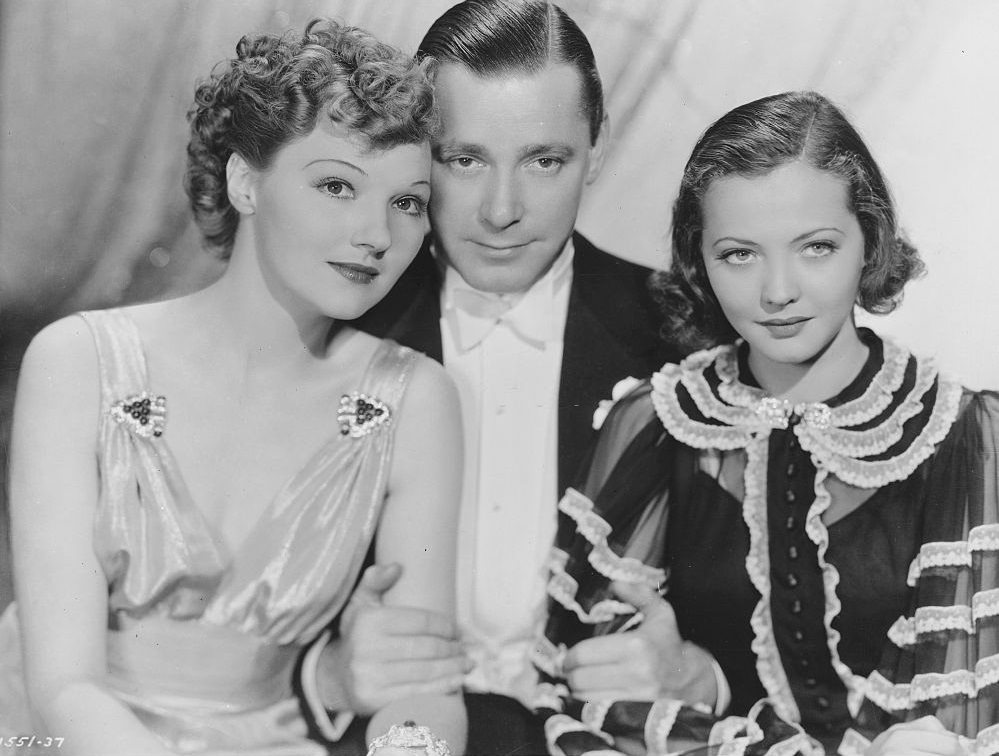 #55 Sylvia Sidney with Herbet Marshal and Astrid Allwyn, 1935.