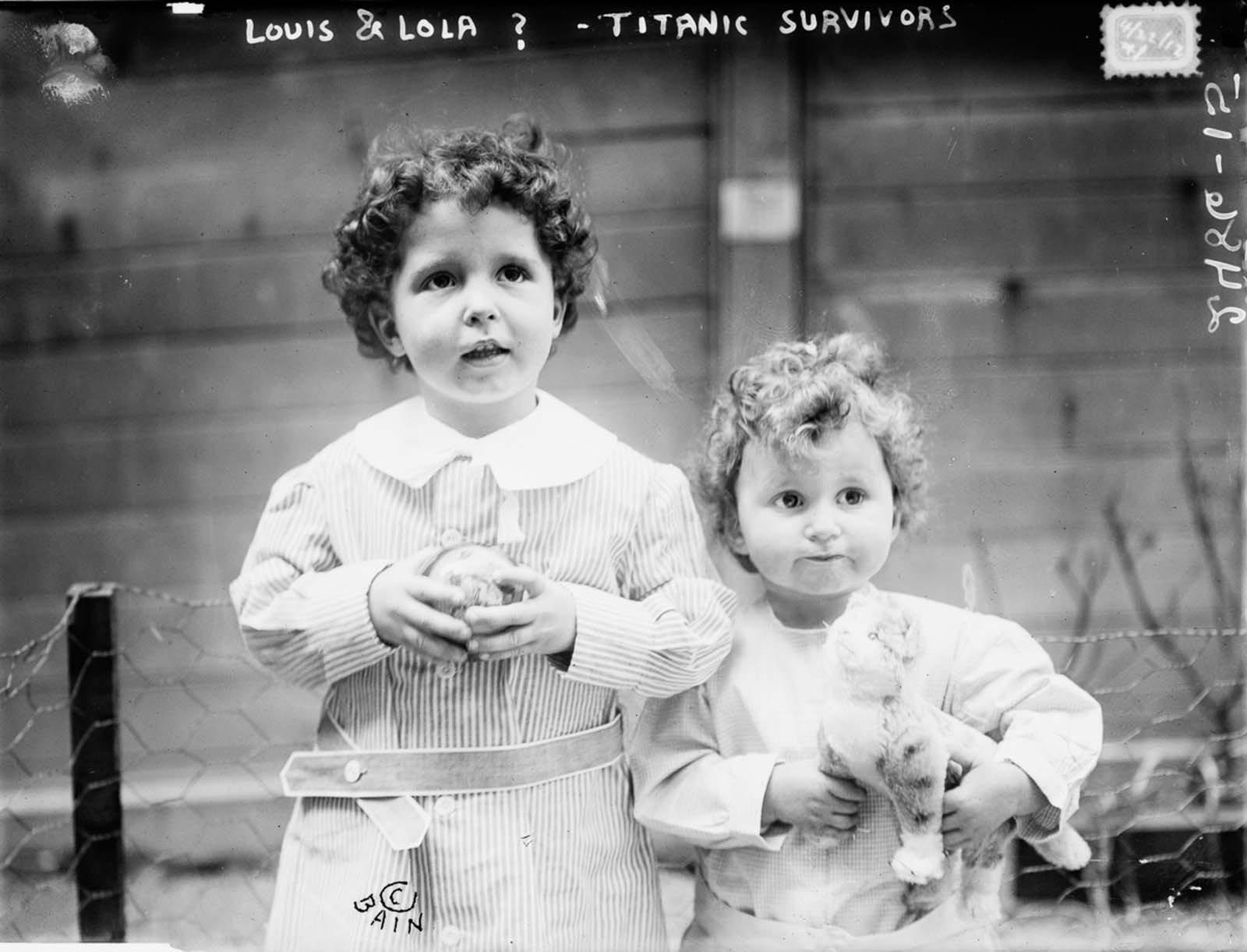#26 Michel, 4 and Edmond Navratil, 2. To board the ship, their father assumed the name Louis Hoffman and used their nicknames, Lolo and Mamon.