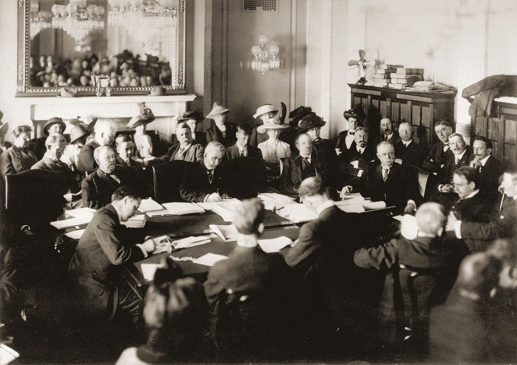 #34 US Senate inquiry into the RMS Titanic sinking, 1912. The hearings took place in New York and Washington between April 19 and May 25.