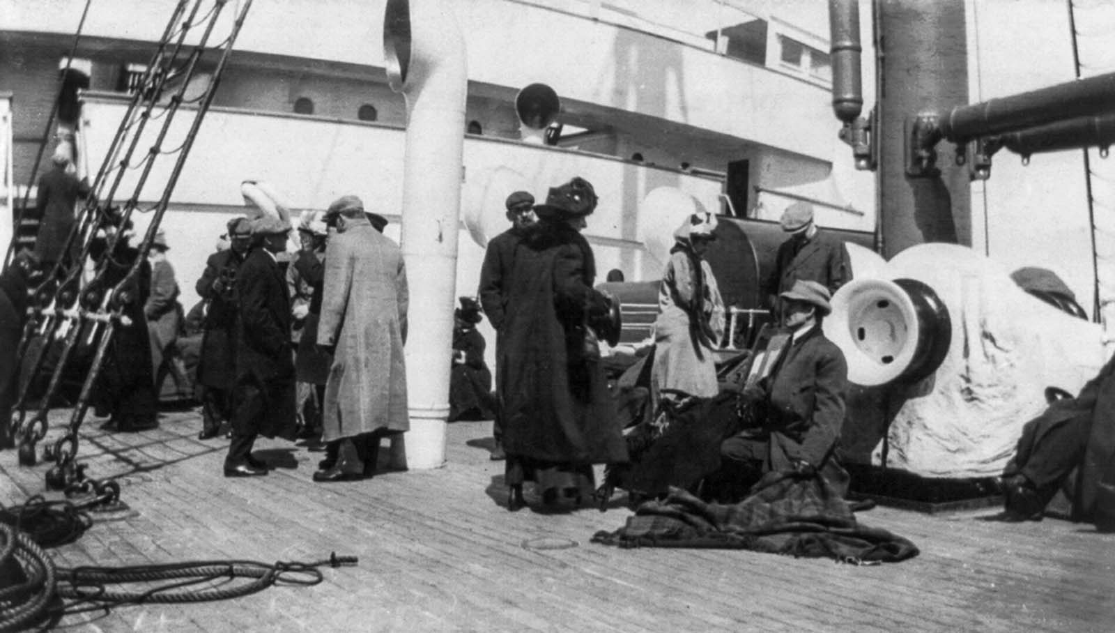 #7 Survivors aboard the Carpathia.