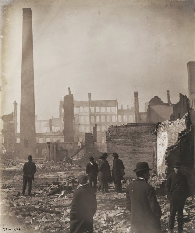 #10 The ruins of aftermath of Great Toronto Fire