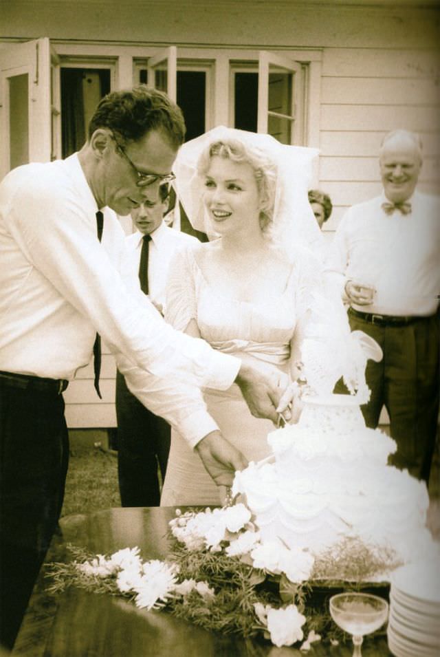 #24 Marilyn Monroe on her wedding day, 1956