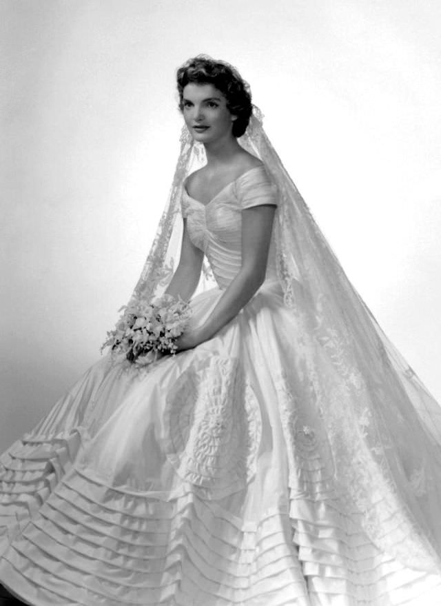 #3 Jacqueline Bouvier married then-U.S. Representative John Fitzgerald ‘Jack’ Kennedy in September 1953 in Newport, Rhode Island.