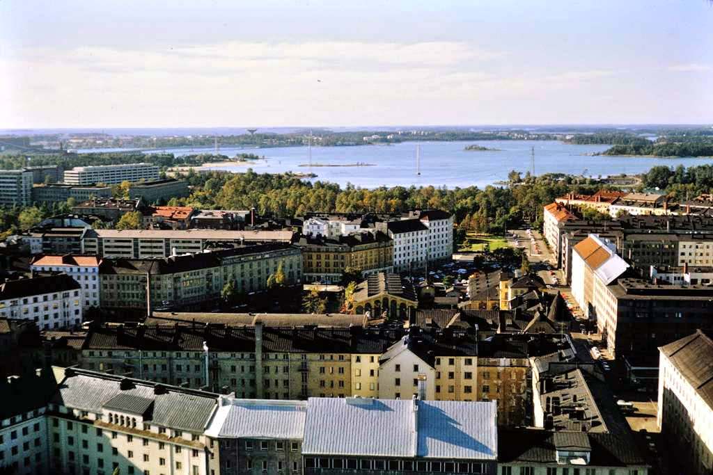 #35 Helsinki harbor from Olympic Tower, 1960s