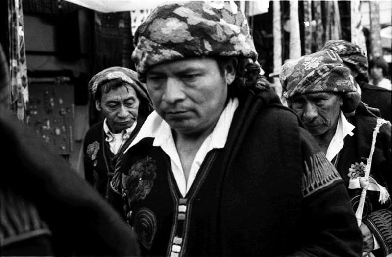 #40 Los Cofrades (Cofrades are the elders of a town and perform civil and religious duties), Chichicastenango, 1982