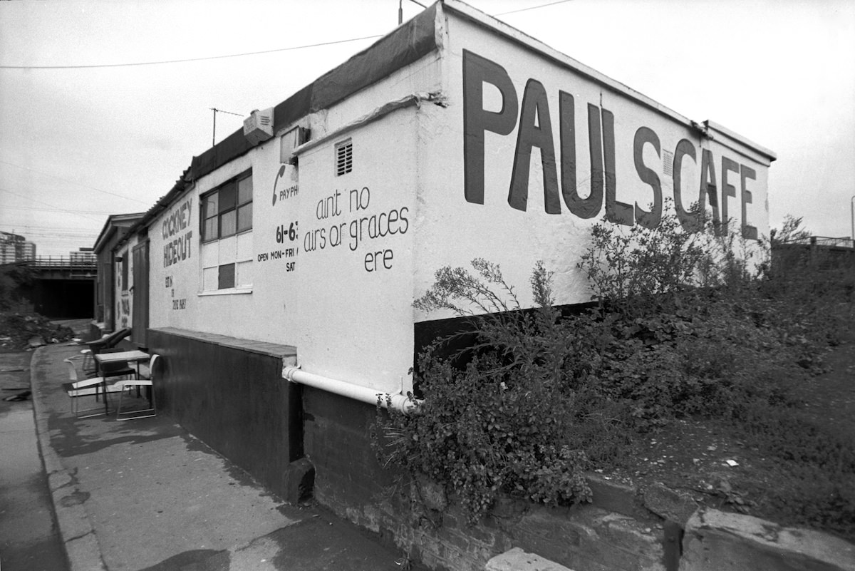 #1 Pauls Cafe, Stratford Marsh, Stratford, Newham London, 1990