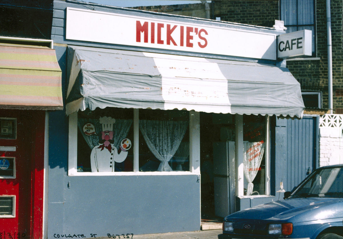 #26 Mickie’s, Cafe, Coulgate Street, Brockley, Lewisham, London, 1990