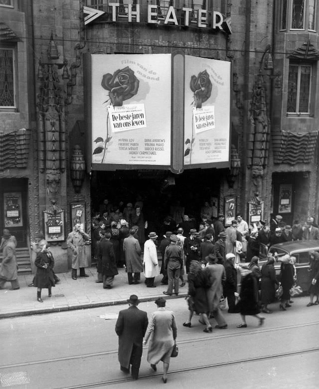 #35 De beste jaren van ons leven (The best years of our lives, 1946) by William Wyler, film of the month, Reguliersbreestraat. Amsterdam, February 9, 1948
