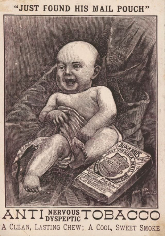 #1  Ridiculous Vintage Cigarette Ads that Depict How Tobacco Companies Used Babies to Sell their Product #1