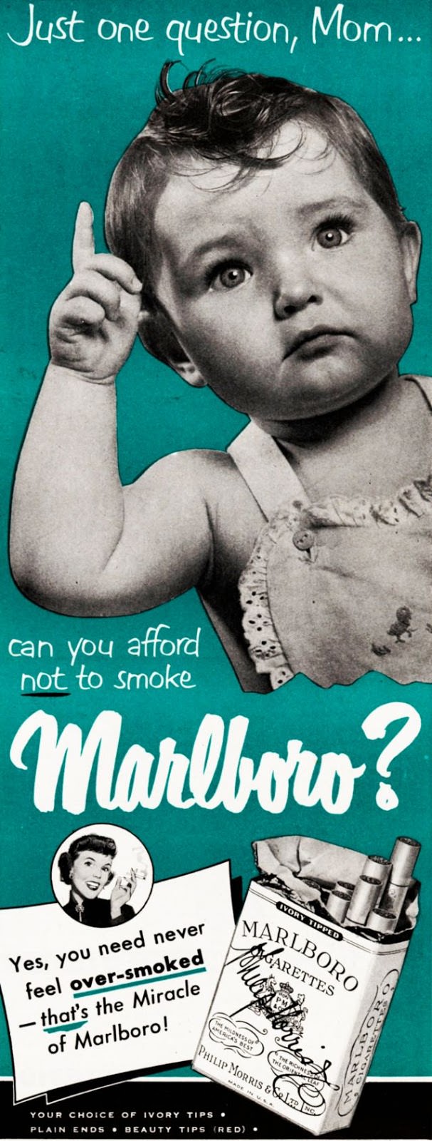 Ridiculous Vintage Cigarette Ads that Depict How Tobacco Companies Used Babies to Sell their Product