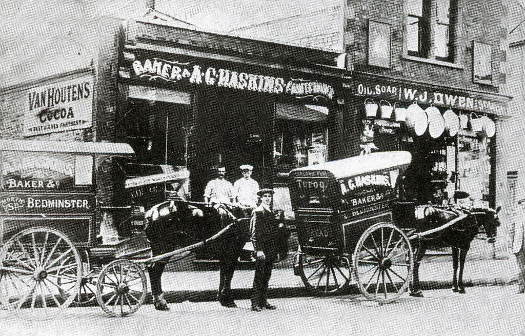 #4 A.C. Haskins baker and confectioner, North Street, Bedminster, Bristol, 1888
