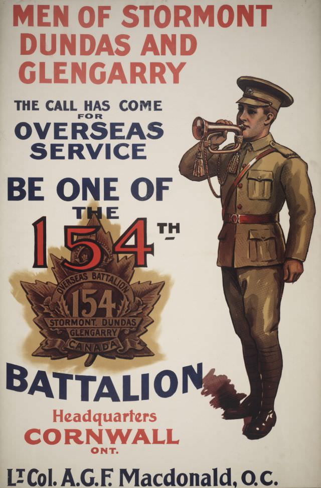 Men of Stormont, Dundas and Glengarry – The Call Has Come For Overseas Service
