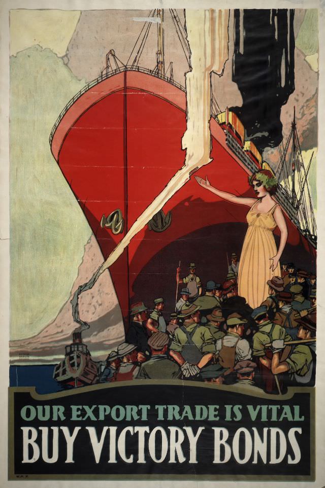 Our Export Trade Is Vital – Buy Victory Bonds