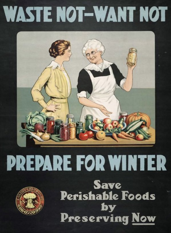 Waste Not – Want Not — Prepare For Winter