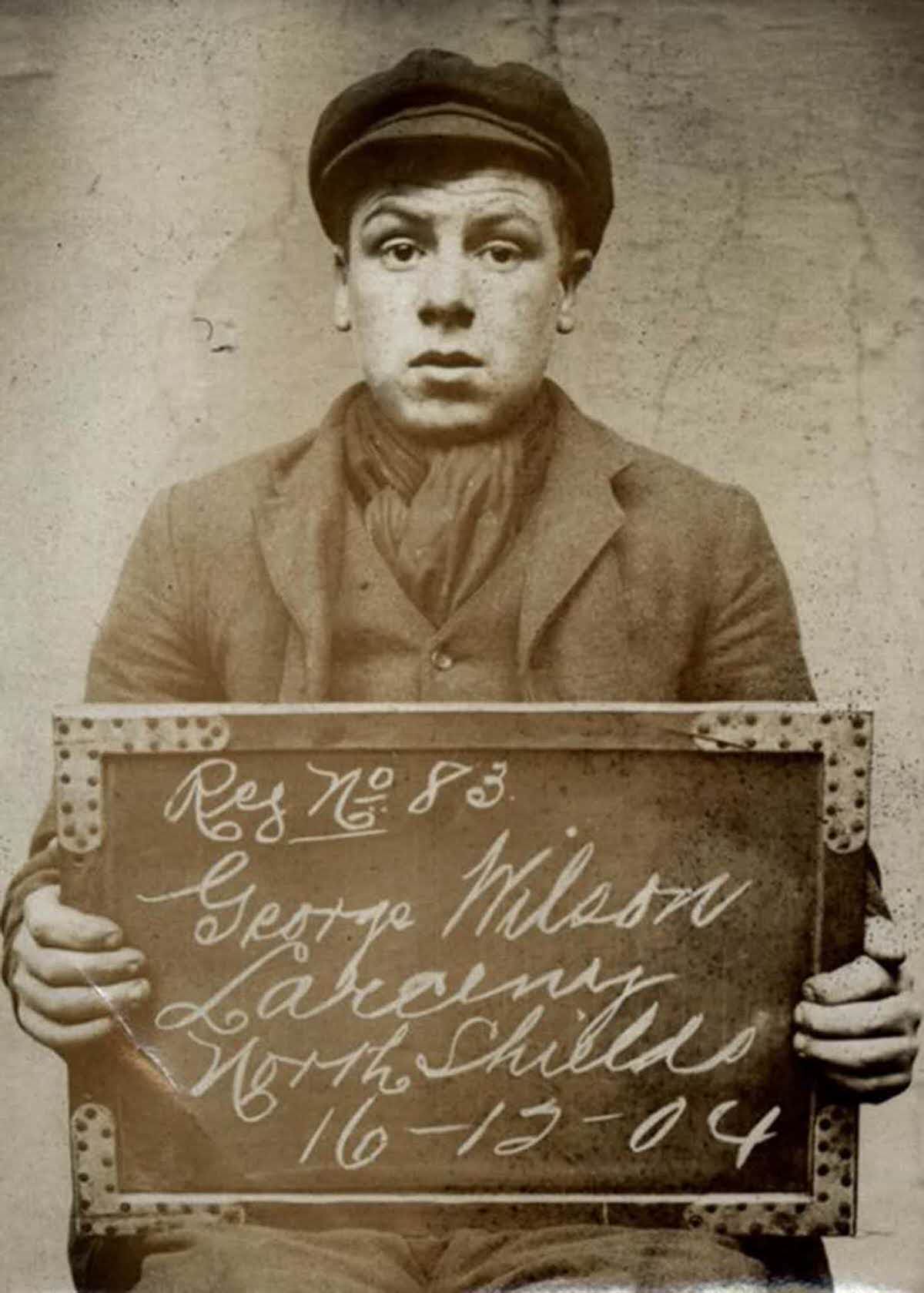 #11 George Wilson, 17, arrested for stealing from his father, 1907.