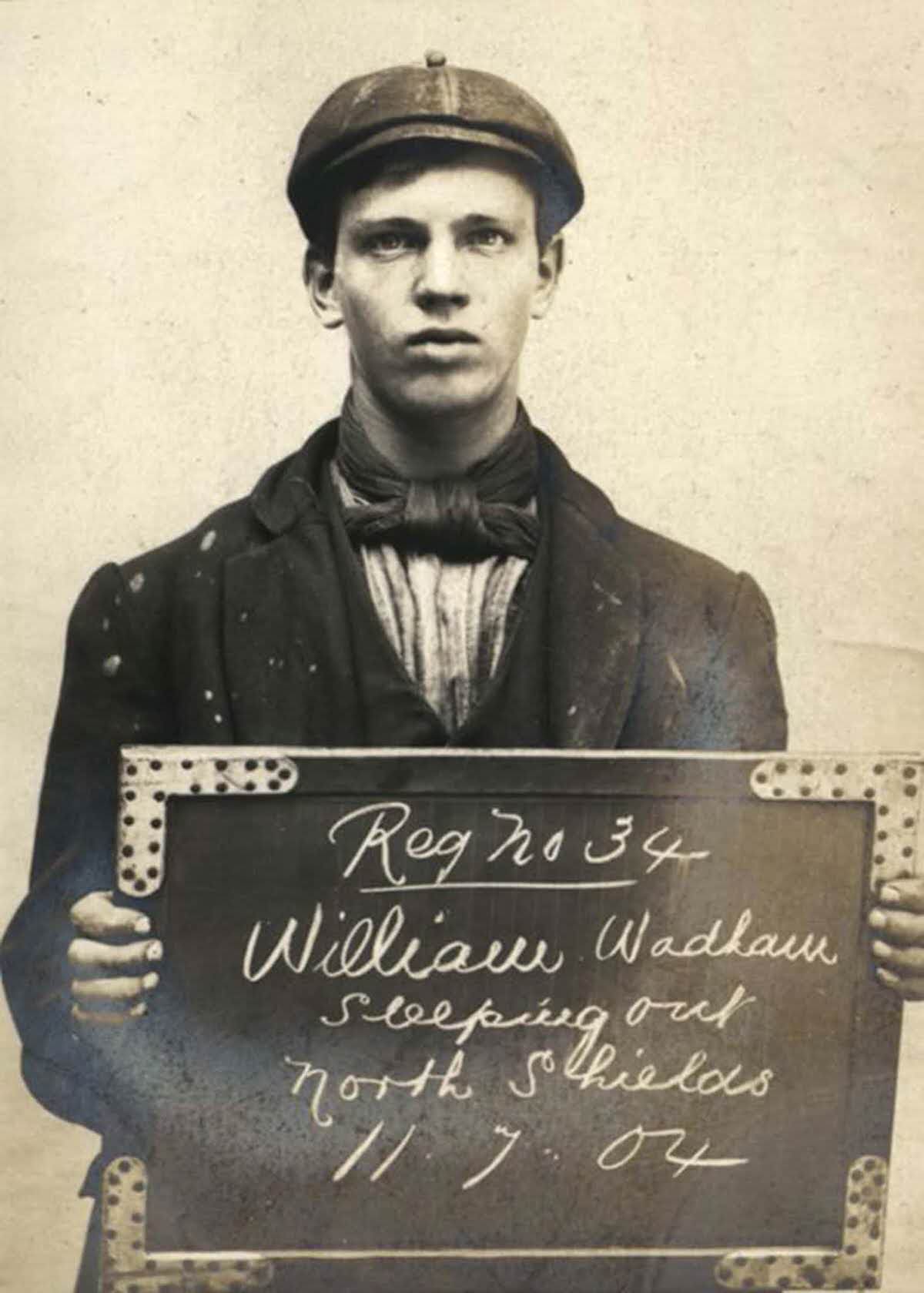 #29 William Wadham, age unknown, arrested for sleeping outdoors, 1904.