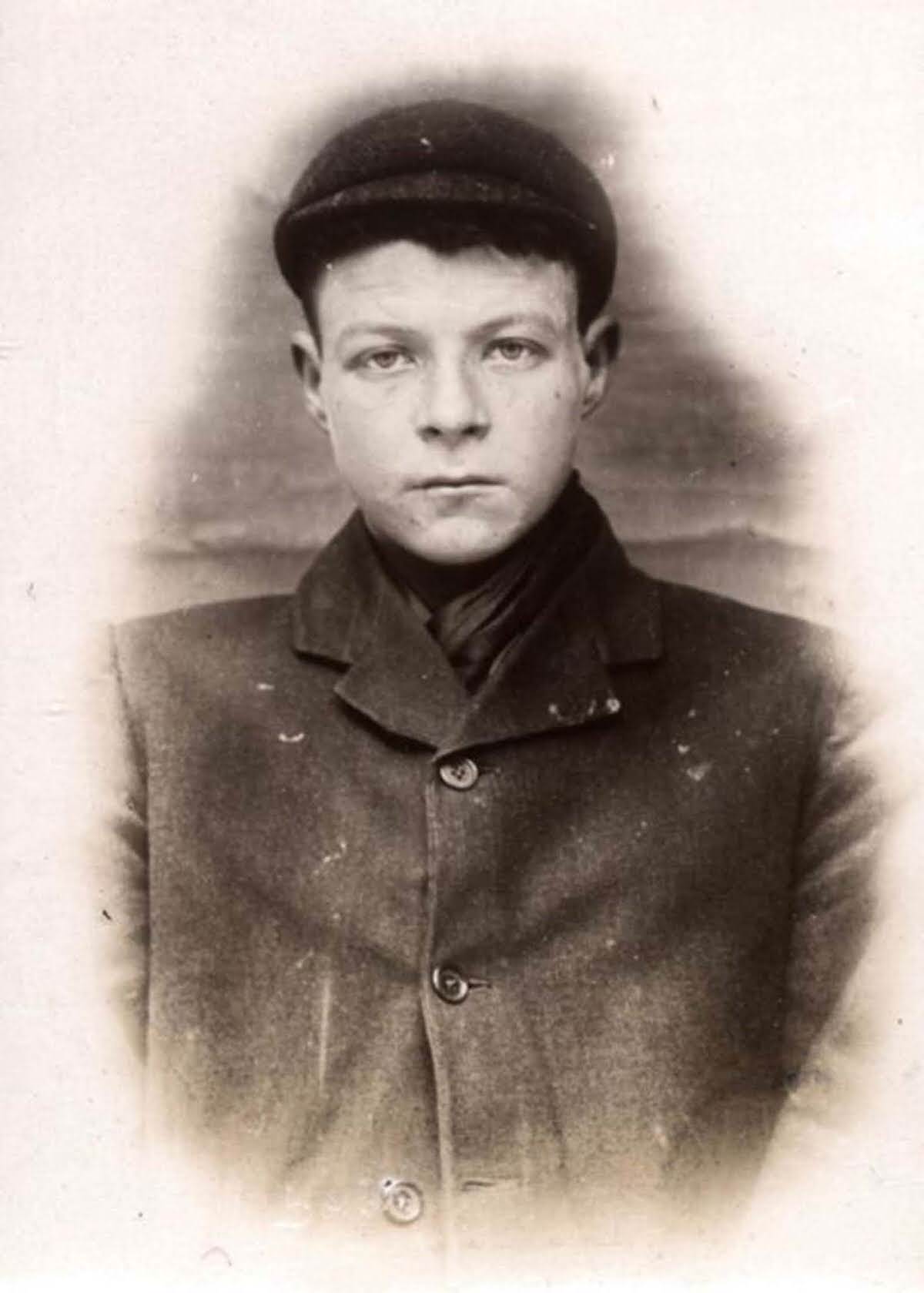 #31 Percy Swallow, 16, arrested for stealing a watch, 1907.