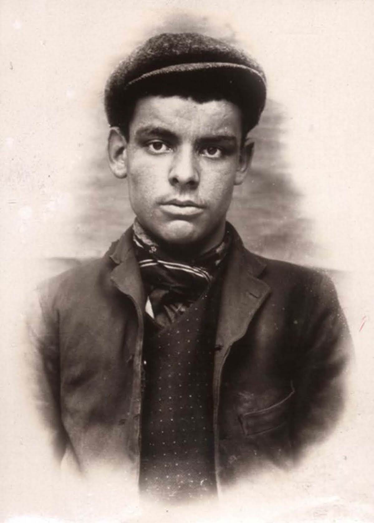 #36 Robert Richardson, 18, arrested for breaking and entering, 1907.