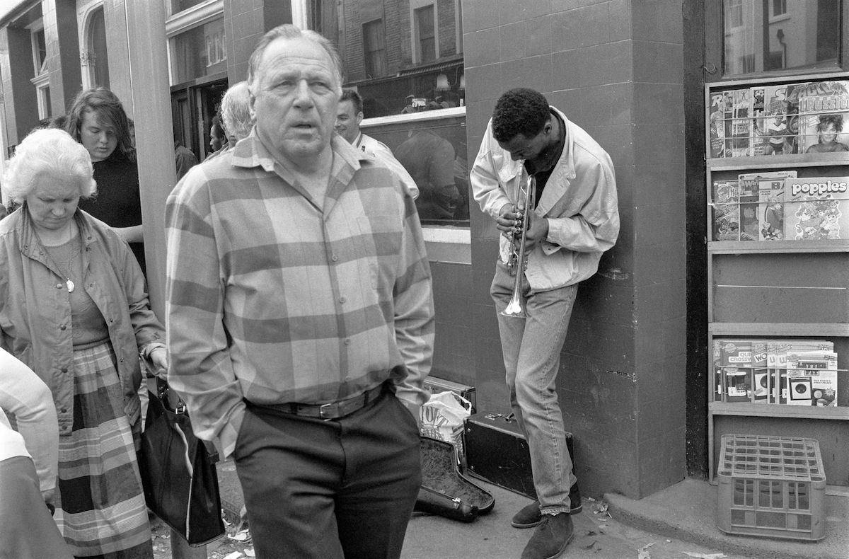 #2 Street Musician, Portobello Rd, Notting Hill, Kensington and Chelsea, 1987