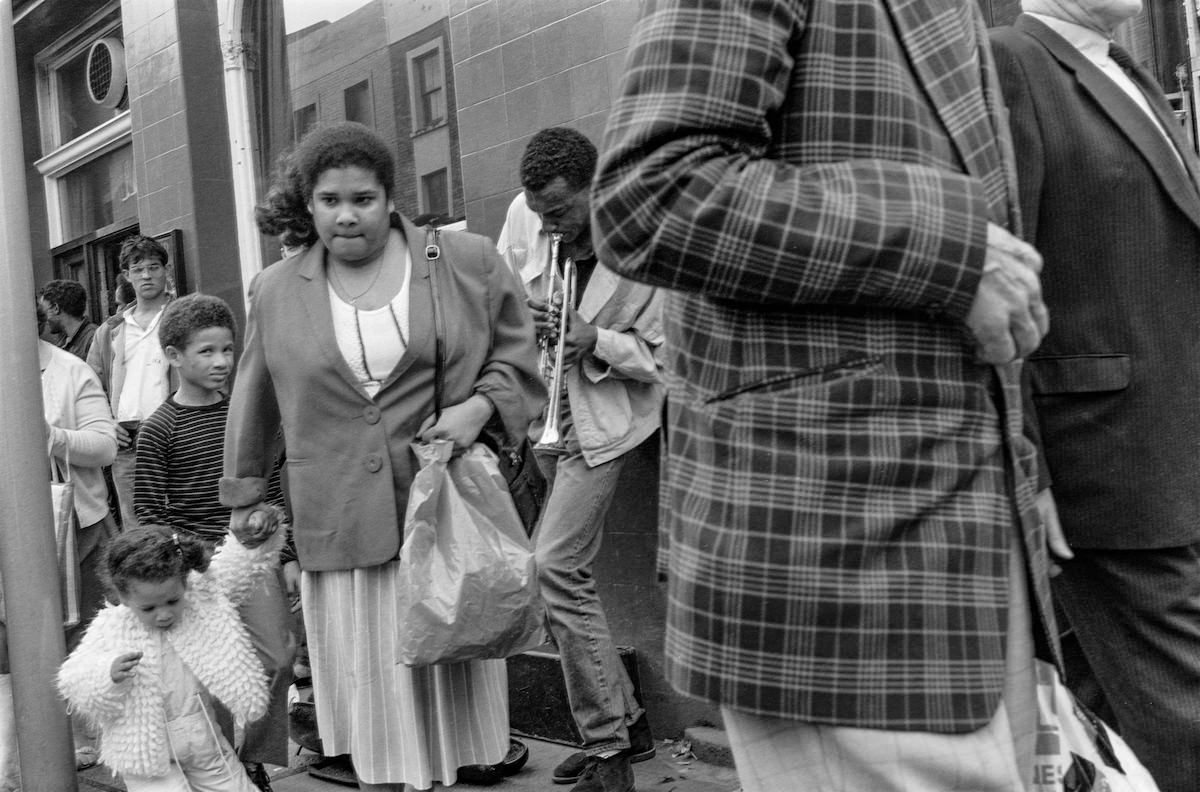 #51 Street Musicians, Portobello Road, Notting Hill, Kensington and Chelsea, 1987