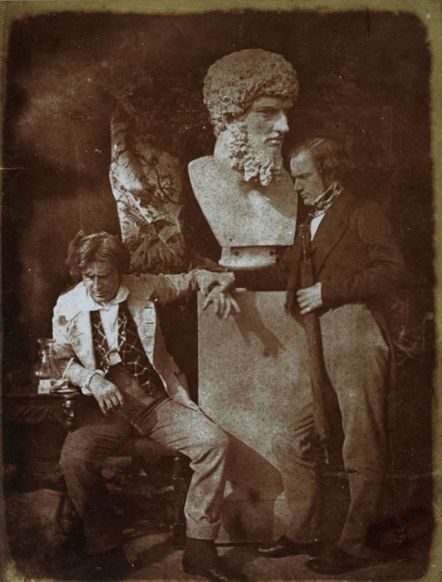 #29 David Octavius Hill and Professor James Miller. Known as ‘The Morning After “He greatly daring dined”‘
