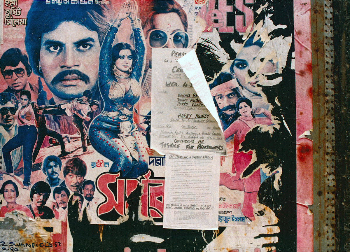 #26 Posters, Swanfield St, Shoreditch, Tower Hamlets, 1990