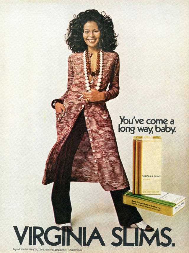 You’ve Come A Long Way, Baby: Vintage Virginia Slims Cigarette Ads from the Early 1970s Vintage Ads