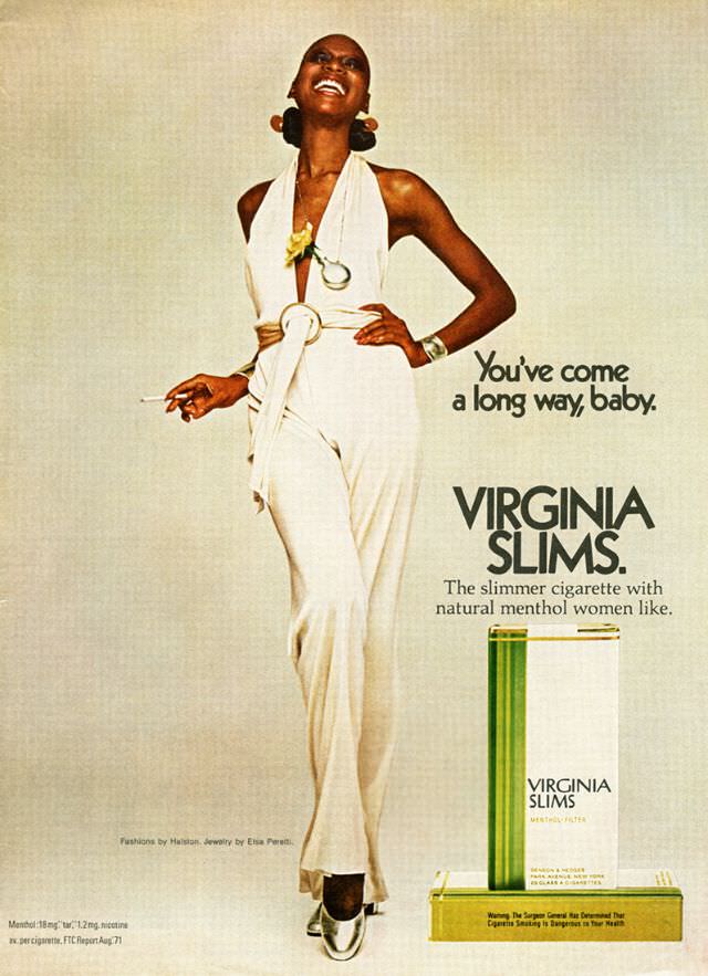 You’ve Come A Long Way, Baby: Vintage Virginia Slims Cigarette Ads from the Early 1970s Vintage Ads
