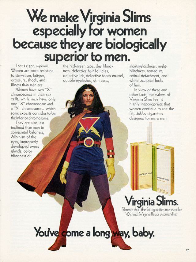 You’ve Come A Long Way, Baby: Vintage Virginia Slims Cigarette Ads from the Early 1970s Vintage Ads