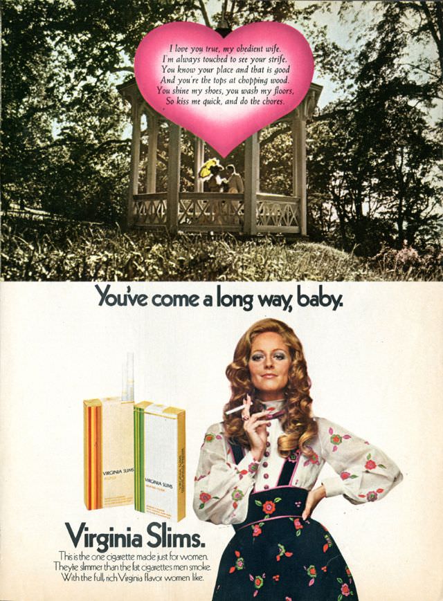 You’ve Come A Long Way, Baby: Vintage Virginia Slims Cigarette Ads from the Early 1970s Vintage Ads