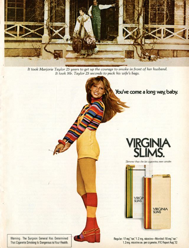 You’ve Come A Long Way, Baby: Vintage Virginia Slims Cigarette Ads from the Early 1970s Vintage Ads