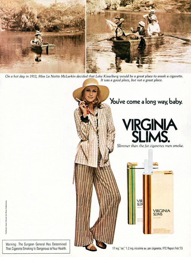 You’ve Come A Long Way, Baby: Vintage Virginia Slims Cigarette Ads from the Early 1970s Vintage Ads
