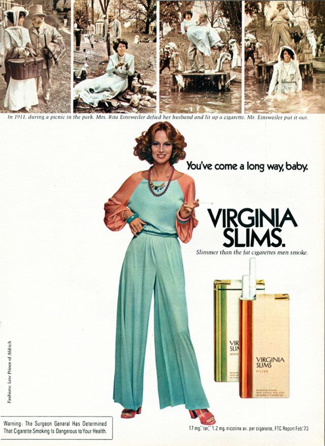 You’ve Come A Long Way, Baby: Vintage Virginia Slims Cigarette Ads from the Early 1970s Vintage Ads