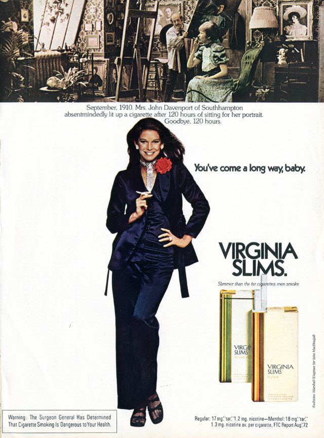 You’ve Come A Long Way, Baby: Vintage Virginia Slims Cigarette Ads from the Early 1970s Vintage Ads