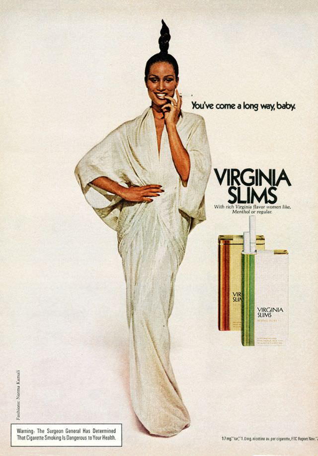 You’ve Come A Long Way, Baby: Vintage Virginia Slims Cigarette Ads from the Early 1970s Vintage Ads