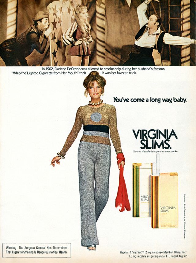 You’ve Come A Long Way, Baby: Vintage Virginia Slims Cigarette Ads from the Early 1970s Vintage Ads