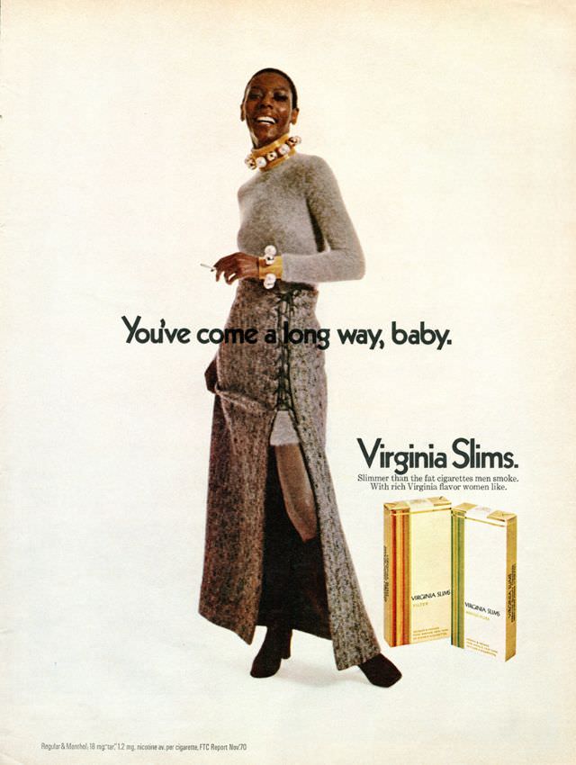 You’ve Come A Long Way, Baby: Vintage Virginia Slims Cigarette Ads from the Early 1970s Vintage Ads