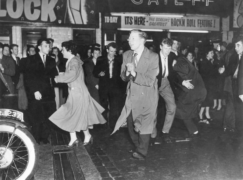 #2 Young people dancing to rock & roll, Manchester, 1956.