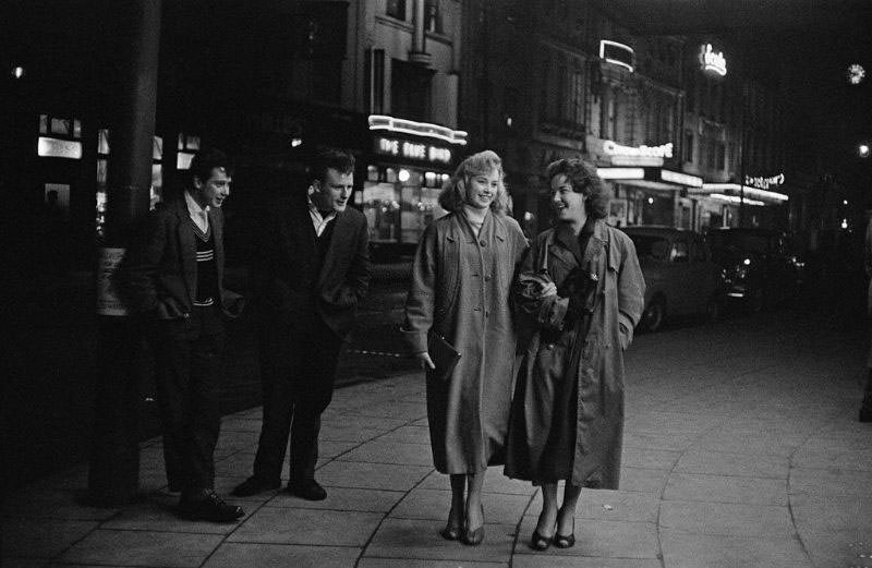 #23 A group of teenagers on their night out, Liverpool, 1957.