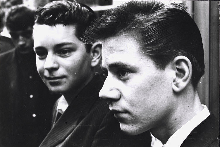 #43 Two teenagers, Soho, October 14, 1959