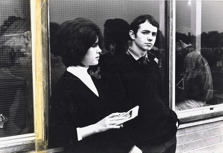 #45 Couple in front of window, Richmond Jazz Festival, July 1962