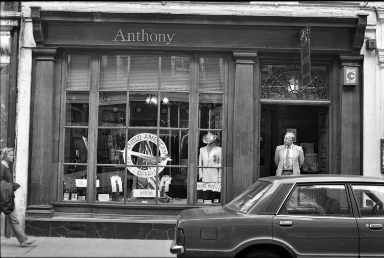 Stylish gentleman’s outfitters on Trinity Street