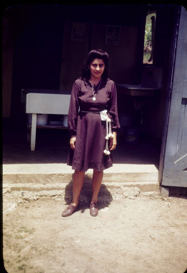 #31 Girl in dress of vow to St Anthony, La Plata